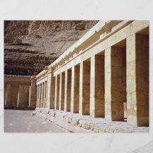 Interior del templo de la reina Hatshepsut, Luxor, Tarjetas Informativas
