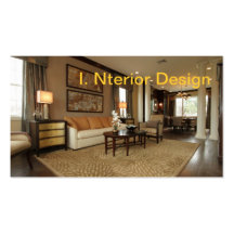 Interior maravillosamente adornado plantilla de tarjeta de negocio