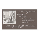Interiores del Victorian para el decorador del dis Tarjetas De Visita
