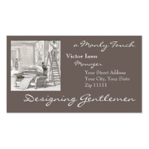Interiores del Victorian para el decorador del dis Tarjetas De Visita