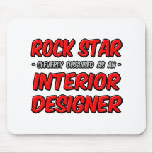 Interiorista de la estrella del rock… tapetes de ratón