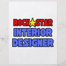 Interiorista de la estrella del rock tarjetas publicitarias