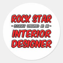 Interiorista de la estrella del rock… pegatina