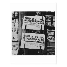 Internación japonesa - periódicos postal