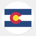 International de la BANDERA de Colorado Etiqueta