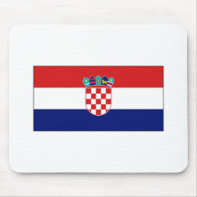 International de la BANDERA de Croacia Alfombrilla De Ratón