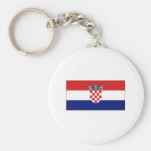 International de la BANDERA de Croacia Llaveros