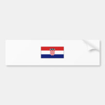 International de la BANDERA de Croacia Etiqueta De Parachoque