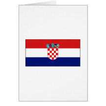 International de la BANDERA de Croacia Tarjeta