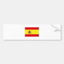 International de la BANDERA de España Pegatina De Parachoque