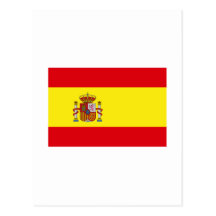 International de la BANDERA de España Tarjeta Postal