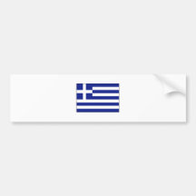 International de la BANDERA de Grecia Etiqueta De Parachoque