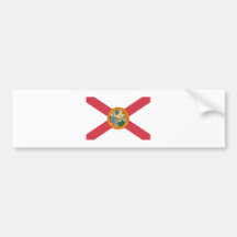 International de la BANDERA de la Florida Pegatina De Parachoque