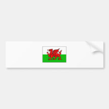 International de la BANDERA de País de Gales Etiqueta De Parachoque