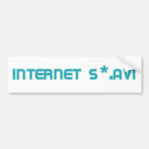 Internet s*.avi etiqueta de parachoque