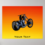 Interruptor amarillo-naranja poster