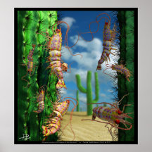 Invasión #5 del océano: Gambas del Sonoran Poster