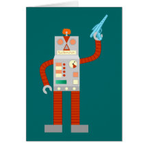 Invasión del robot de Raygun Felicitaciones