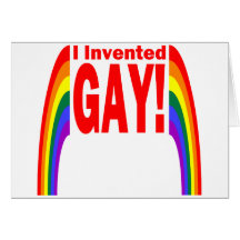 Inventé al gay tarjeta