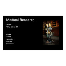 Investigación médica tarjeta de negocio