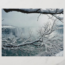 Invierno de Niagara Falls, Ontario, Canadá Tarjetas Informativas