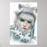Invierno del gatito posters
