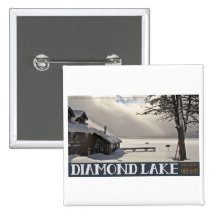Invierno del puerto deportivo del lago diamond pins