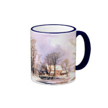 Invierno en el país, taza de café