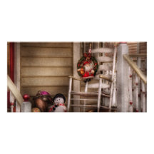 Invierno - Metuchen, NJ - para Santa que espera Tarjetas Con Fotos Personalizadas