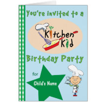 Invitación 1 de la fiesta de cumpleaños del niño d felicitación