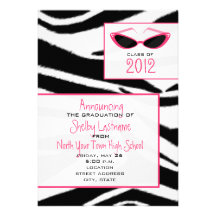 Invitación 2012 de la graduación del estampado de 