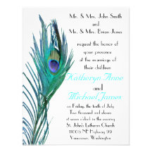 Invitación #2 del boda del pavo real
