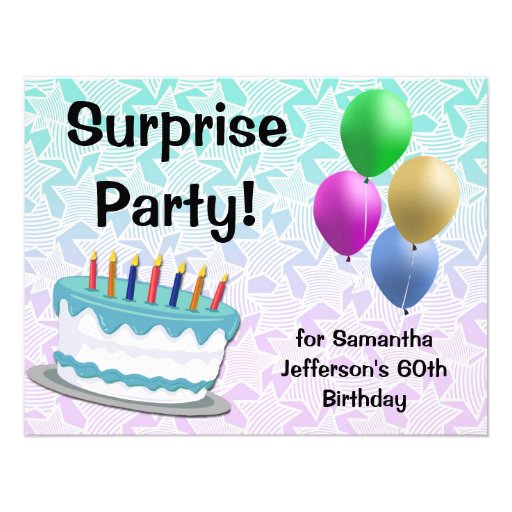 Surprise 60th Birthday Party Invitations Surprise 60th Birthday Party Invitations