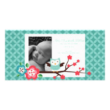 Invitación adaptable del nacimiento de la foto tarjeta con foto personalizada