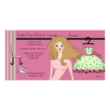 Invitación adolescente del encanto tarjetas con fotos personalizadas