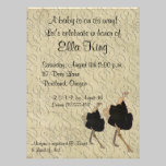 Invitación adornada del bebé de la avestruz invitaciones