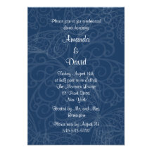 Invitación afiligranada de la cena del ensayo de l