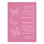 Invitación afiligranada del boda de la mariposa en invitaciones