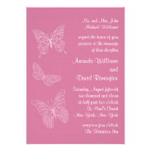 Invitación afiligranada del boda de la mariposa en