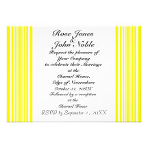 Invitación (amarilla) del boda de Hemera