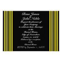 Invitación (amarilla) del boda de Nyx