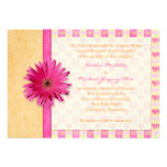 Invitación anaranjada rosada del boda de la margar