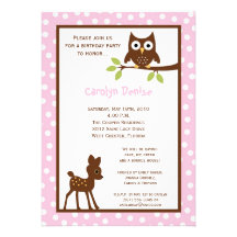 invitación animal del cumpleaños del arbolado de 5