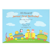 Invitación animal linda de la fiesta de cumpleaños
