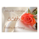 invitación anniverary del fiesta del 55.o boda