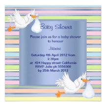 INVITACIÓN AZUL DE LA FIESTA DE BIENVENIDA AL BEBÉ
