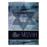 Invitación azul de Mitzvah de la barra Felicitación