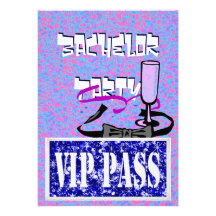 Invitación azul del fiesta del vip del soltero
