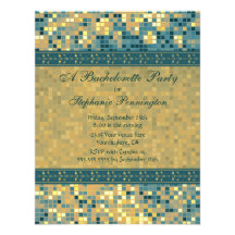 Invitación azul elegante del fiesta del bacheloret