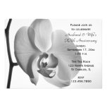 Invitación blanca de la fiesta de aniversario del 